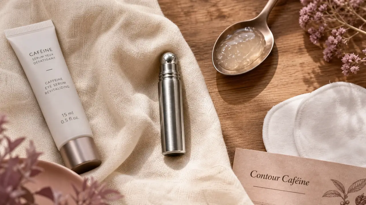 Meilleur contour des yeux caféine pour poches et cernes, ridules