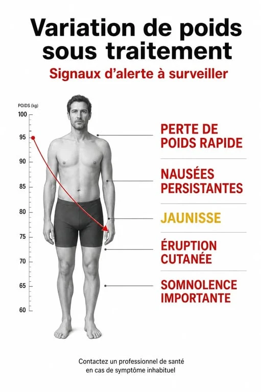 stresam perte de poids : signaux d'alerte et motifs de consultation médicale